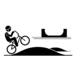 Pistas (por ejemplo, pista de patinaje, pump track o pista de BMX)